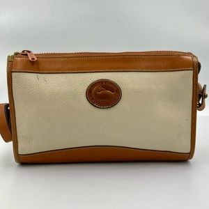 Dooney & Bourke: Cream and Brown Bag